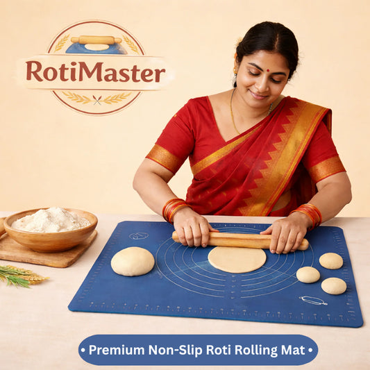 🫓 RotiMaster Premium Non-Slip Silicone Roti Rolling Mat