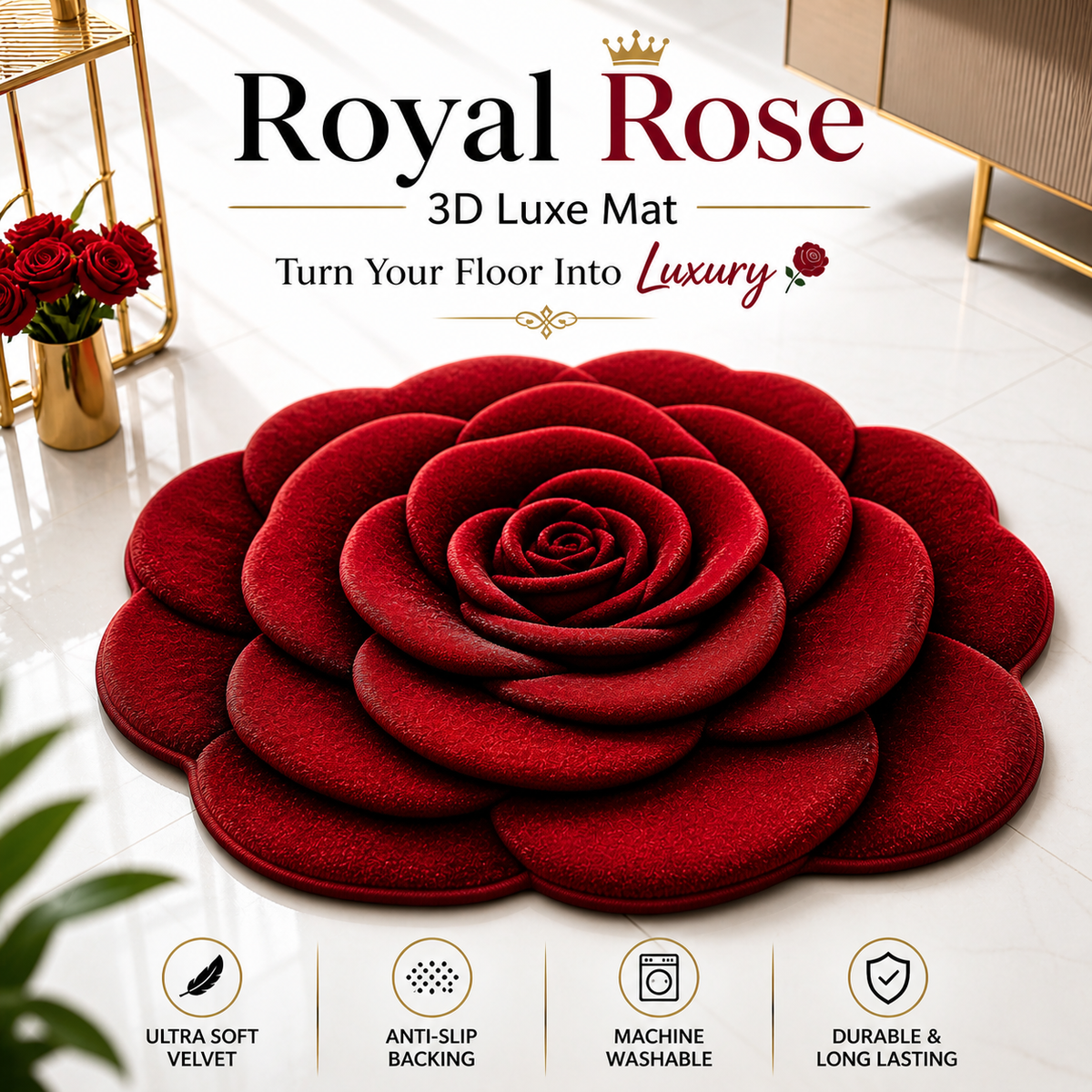 Rose Mat Royal Rose 3D Luxe Mat – Shoppers Basket