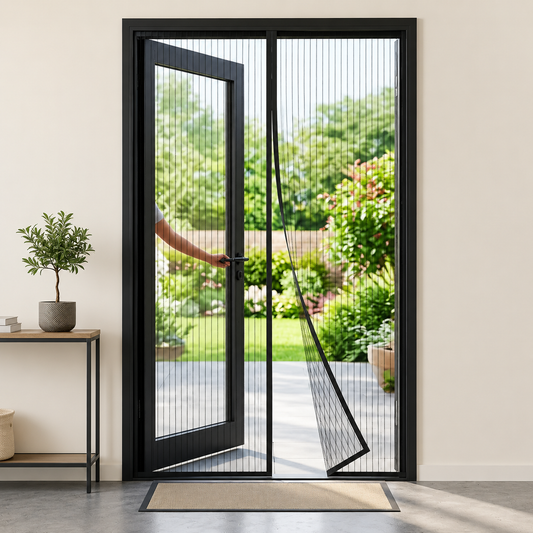 Premium Magnetic Mosquito Door Net - Auto Closing Insect Screen | 4*7 ft