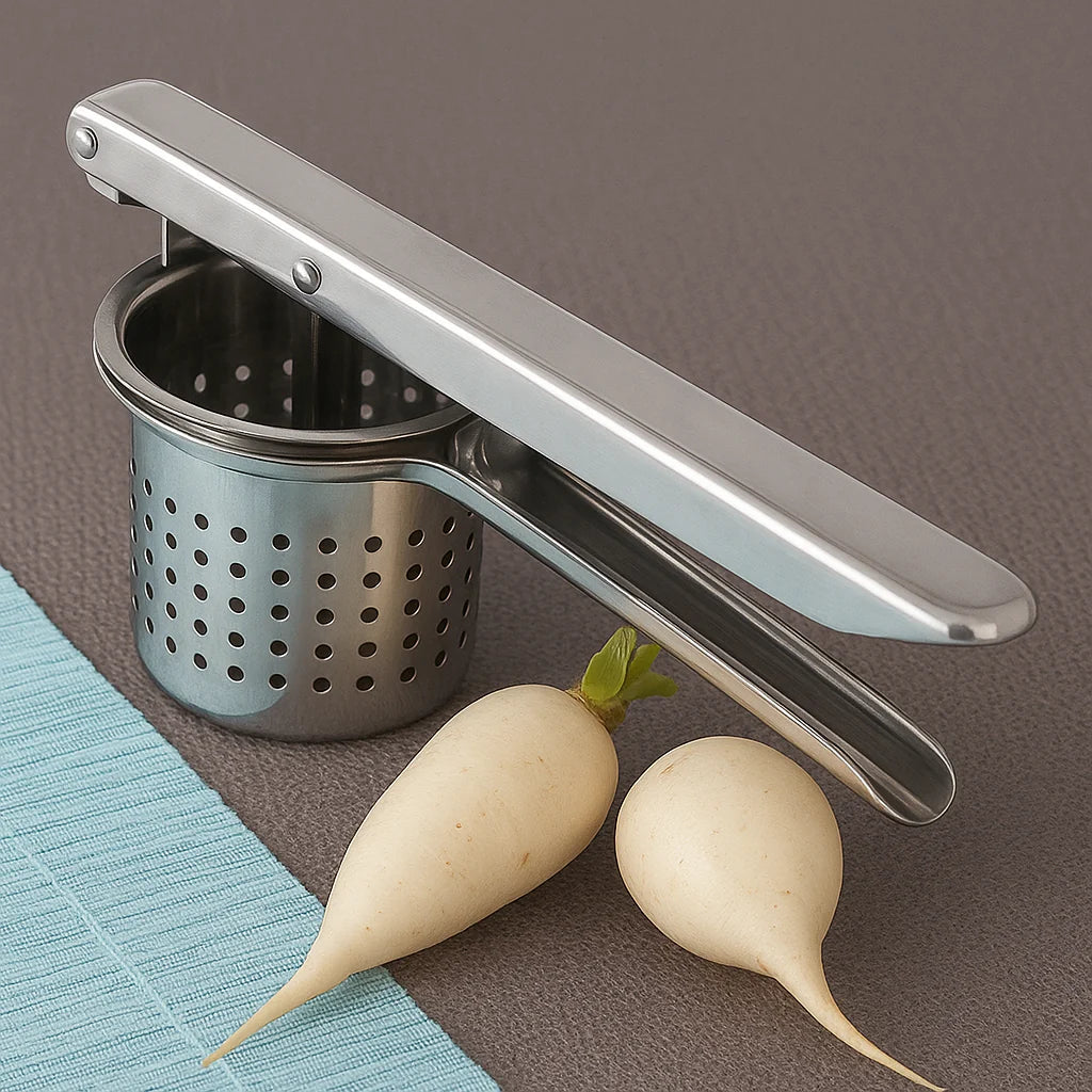 MooliMaster™ Radish Squeezer – Premium Stainless Steel Masher